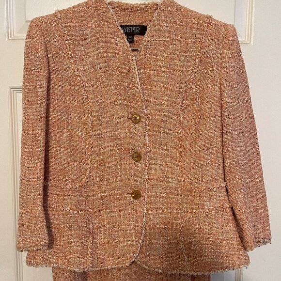 Kasper Women's Tweed Skirt Suit LIKE NEW - Picture 1 of 6